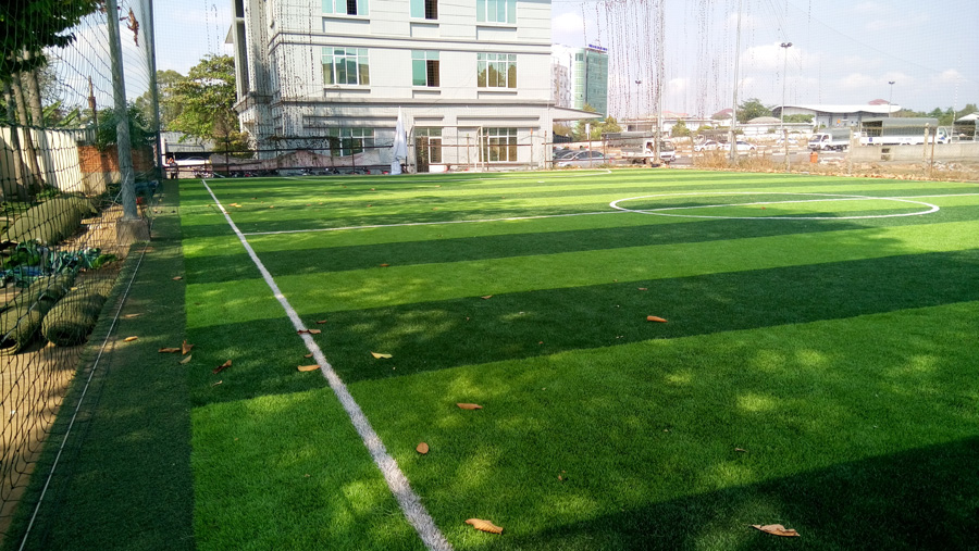 Cỏ nhân tạo sân bóng đá quận 2